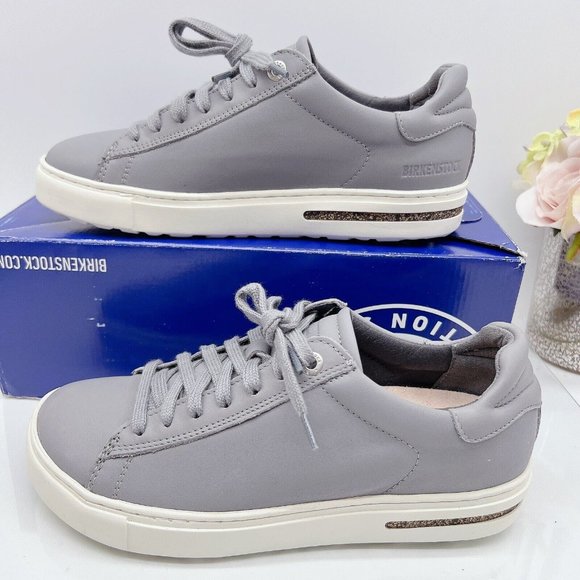 Birkenstock Shoes - Birkenstock Bend Low Top Lace Up Sneaker Gray Leather EU 38 Womens US 7- 7.5